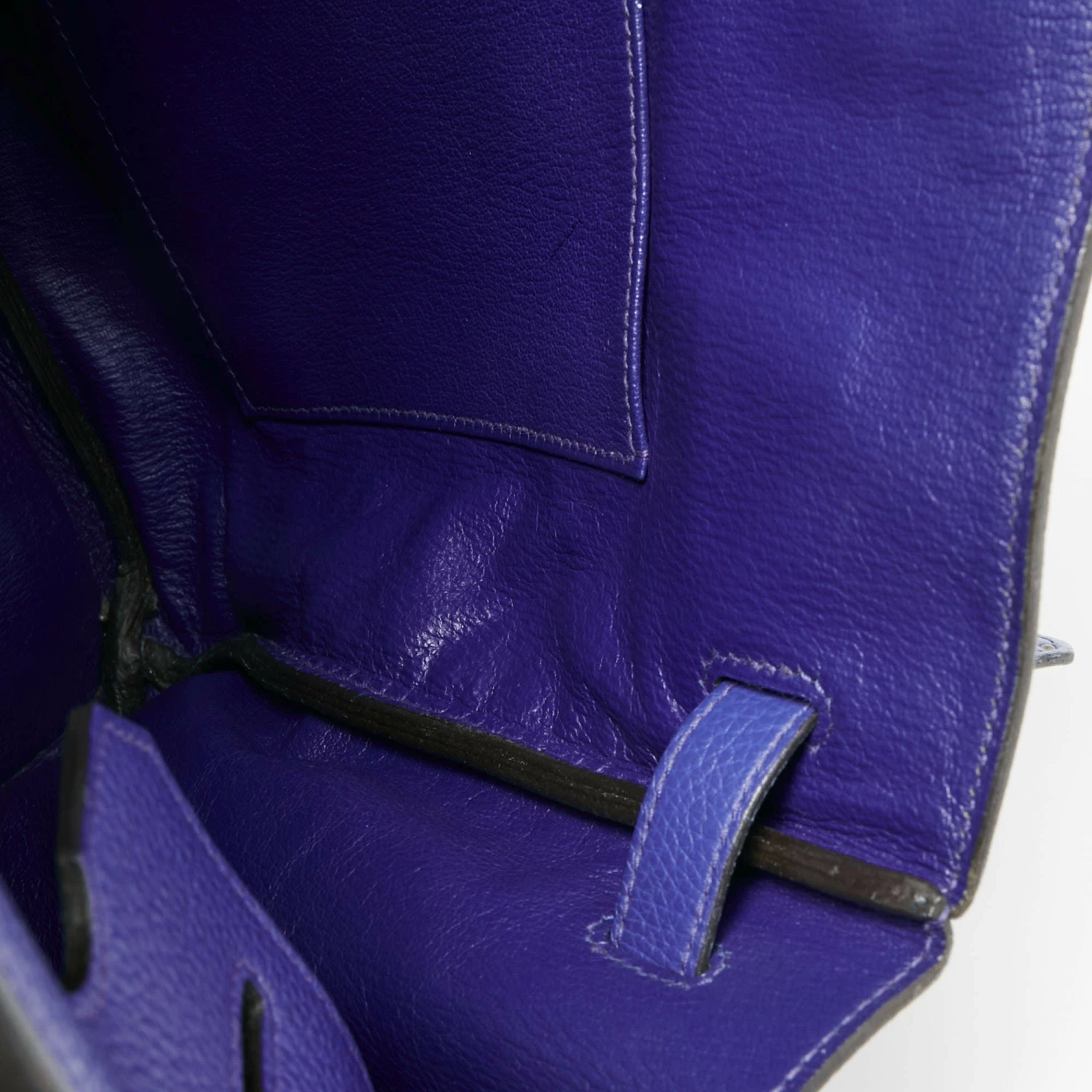 Hermes Blue Electric Togo Leather Gold Finish Birkin 35 Bag For Women 11 Hermes Blue Electric Togo Leather Gold Finish Birkin 35 Bag For Women - Image 9