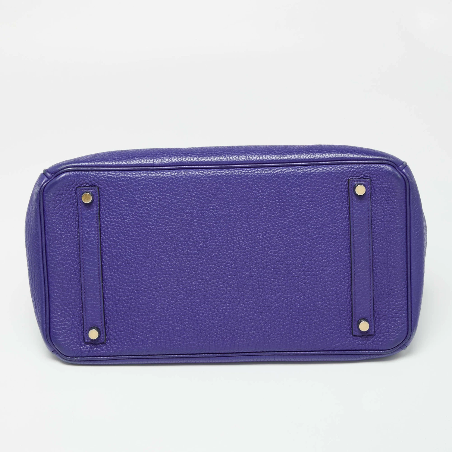 Hermes Blue Electric Togo Leather Gold Finish Birkin 35 Bag For Women 10 Hermes Blue Electric Togo Leather Gold Finish Birkin 35 Bag For Women - Image 8