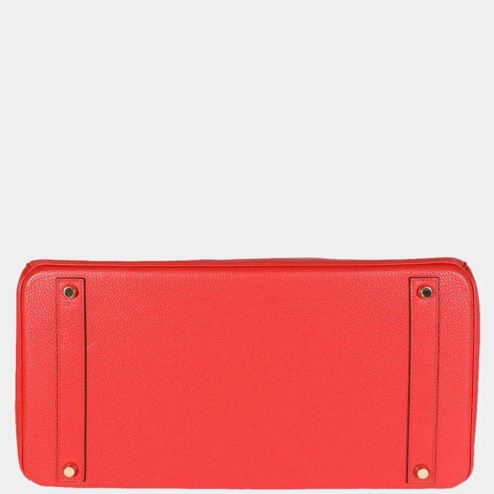 Hermes Geranium Togo Birkin 40 GHW For Women 6 Hermes Geranium Togo Birkin 40 GHW For Women - Image 4