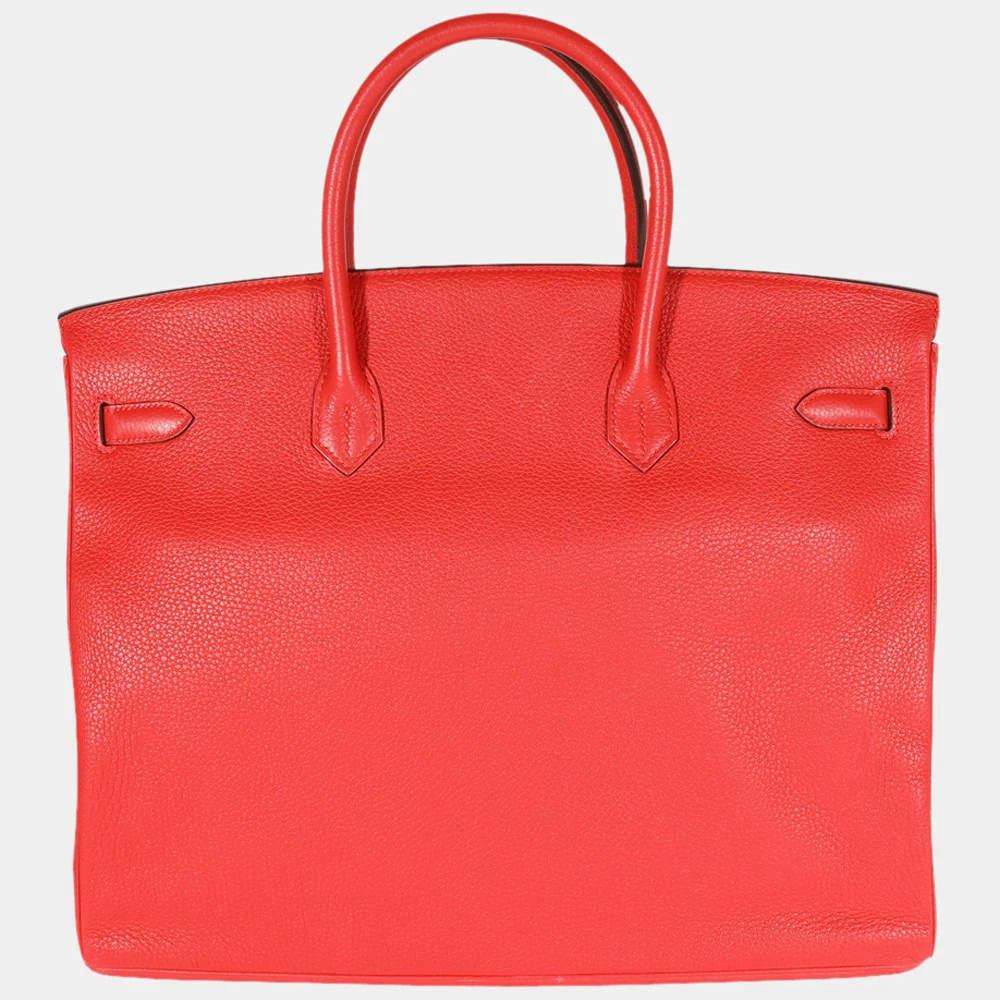 Hermes Geranium Togo Birkin 40 GHW For Women 5 Hermes Geranium Togo Birkin 40 GHW For Women - Image 3