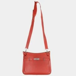 Hermes Rouge Duchesse Clémence Jypsiere 34 PHW For Women -Deals Hermes Store luxury women hermes used handbags p653700 001