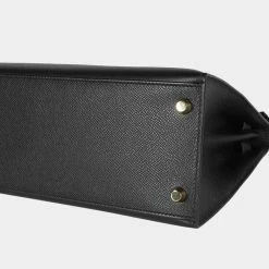 Hermes Black Epsom Sellier Kelly 28 GHW For Women -Deals Hermes Store luxury women hermes used handbags p653707 003