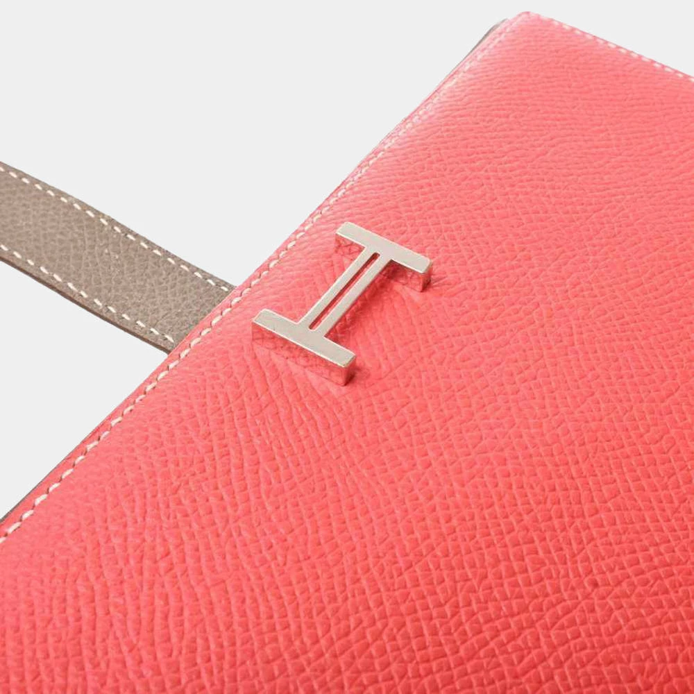 Hermes Vaux Epsom Bearnsfre Bi-fold Wallet Pink / Greige For Women 7 Hermes Vaux Epsom Bearnsfre Bi-fold Wallet Pink / Greige For Women - Image 5