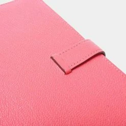 Hermes Chevre Bearnsfre Bi-Fold Long Wallet Pink For Women -Deals Hermes Store luxury women hermes used handbags p654222 002