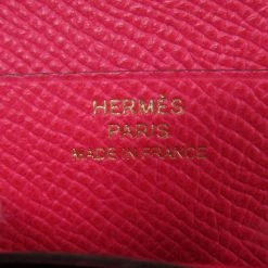 Hermes Bearn Pink Bi-Fold Wallet Epsom Ladies Hermes For Women -Deals Hermes Store luxury women hermes used handbags p654223 004
