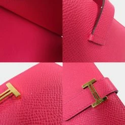 Hermes Bearn Pink Bi-Fold Wallet Epsom Ladies Hermes For Women -Deals Hermes Store luxury women hermes used handbags p654223 009