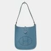 Hermes Bag Ladies Handbag Shoulder Mini Evelyne 1 TPM Short Vaux Epsom Blue Gene â¡ I Engraved For Women -Deals Hermes Store luxury women hermes used handbags p654224 001