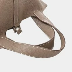 Hermes Taurillon Clemence Picotin Lock GM Handbag Brown For Women -Deals Hermes Store luxury women hermes used handbags p654232 006