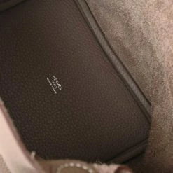 Hermes Taurillon Clemence Picotin Lock GM Handbag Brown For Women -Deals Hermes Store luxury women hermes used handbags p654232 007