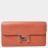 Hermes Evercolor Constance Long To Go Shoulder Purse Brown For Women -Deals Hermes Store luxury women hermes used handbags p654234 004