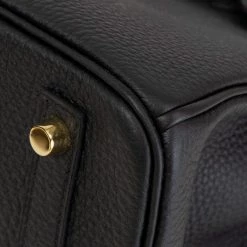 Hermes Black Togo Leather Gold Hardware Birkin 30 Bag For Women -Deals Hermes Store luxury women hermes used handbags p655888 009