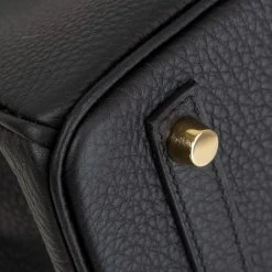 Hermes Black Togo Leather Gold Hardware Birkin 30 Bag For Women -Deals Hermes Store luxury women hermes used handbags p655888 011