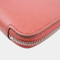 Hermes Azap Silk In Long Vaux Epson Rose Jaipur Pink T Women's Wallet For Women -Deals Hermes Store luxury women hermes used handbags p657520 010