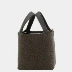 Hermes Picotin Lock PM 18 Felt Swift Evenne Y Engraved Handbag For Women