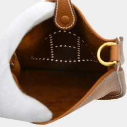 Hermes Evelyn TPM Valenia Forble Forb U Engraved Shoulder Bag For Women -Deals Hermes Store luxury women hermes used handbags p657538 004