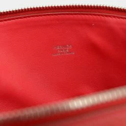Hermes Bored 31 Taurillon Clemence Rougevif N Engraved Handbag For Women 14 Hermes Bored 31 Taurillon Clemence Rougevif N Engraved Handbag For Women -Deals Hermes Store luxury women hermes used handbags p657542 009