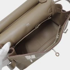 Hermes Bag Women's Shoulder Gypsier 34 Taurillon Clemence Etup Greige T Engraved For Women -Deals Hermes Store luxury women hermes used handbags p657547 001