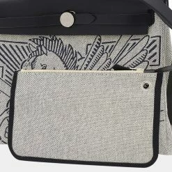 Hermes Ale Bag Zip 31 Pegasus Pop Toile Ash Black Y Engraved Shoulder For Women -Deals Hermes Store luxury women hermes used handbags p657549 009