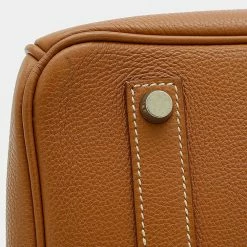 Hermes Birkin 35 Togo Gold D Engraved Handbag For Women -Deals Hermes Store luxury women hermes used handbags p657554 002