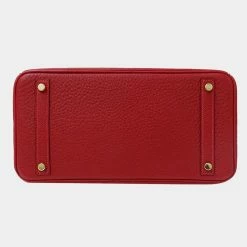 Hermes Birkin 30 Taurillon Clemence Rouge Bag Ladies Handbag For Women 14 Hermes Birkin 30 Taurillon Clemence Rouge Bag Ladies Handbag For Women -Deals Hermes Store luxury women hermes used handbags p657558 009