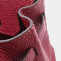 Hermes Red Togo Leather Palladium Hardware Birkin 30 Bag For Women -Deals Hermes Store luxury women hermes used handbags p657742 003