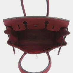 Hermes Red Togo Leather Palladium Hardware Birkin 30 Bag For Women -Deals Hermes Store luxury women hermes used handbags p657742 007