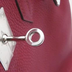 Hermes Red Togo Leather Palladium Hardware Birkin 30 Bag For Women -Deals Hermes Store luxury women hermes used handbags p657742 008