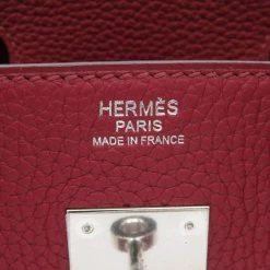 Hermes Red Togo Leather Palladium Hardware Birkin 30 Bag For Women -Deals Hermes Store luxury women hermes used handbags p657742 009