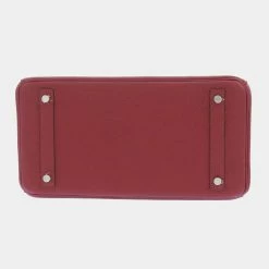 Hermes Red Togo Leather Palladium Hardware Birkin 30 Bag For Women -Deals Hermes Store luxury women hermes used handbags p657742 013