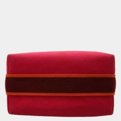 Hermes Pink Canvas Brac PM Clutch Bag For Women -Deals Hermes Store luxury women hermes used handbags p657745 004