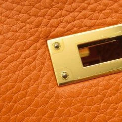 Hermes Orange Togo Leather Gold Hardware Kelly 35 Bag For Women -Deals Hermes Store luxury women hermes used handbags p657749 010