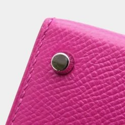 Hermes Purple Epsom Leather Palladium Hardware Mini Kelly Sellier 20 Bag For Women -Deals Hermes Store luxury women hermes used handbags p657752 003