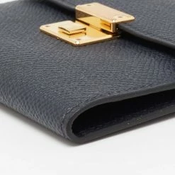 Hermes Bleu Indigo Epsom Leather Mini Clic Card Holder For Women -Deals Hermes Store luxury women hermes used handbags p657781 010