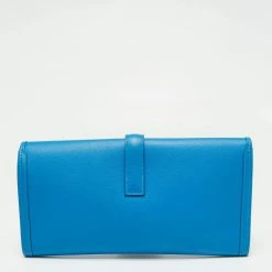Hermes Hermès Mykonos Evercolor Leather Elan Jige 29 Clutch For Women -Deals Hermes Store luxury women hermes used handbags p658051 005