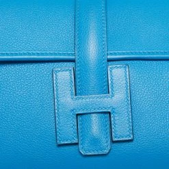 Hermes Hermès Mykonos Evercolor Leather Elan Jige 29 Clutch For Women -Deals Hermes Store luxury women hermes used handbags p658051 011