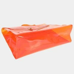 Hermes Orange Vinyl Souvenir De L'Exposition Kelly Bag For Women -Deals Hermes Store luxury women hermes used handbags p658095 004