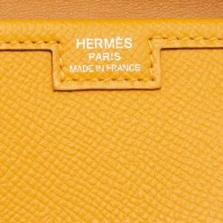 Hermes Hermès Jaune D' Or Epsom Leather Elan Jige 29 Clutch For Women -Deals Hermes Store luxury women hermes used handbags p658113 006