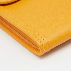 Hermes Hermès Jaune D' Or Epsom Leather Elan Jige 29 Clutch For Women -Deals Hermes Store luxury women hermes used handbags p658113 007