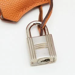 Hermes Orange Epsom Leather Palladium Finish Birkin 30 Bag For Women -Deals Hermes Store luxury women hermes used handbags p658152 021