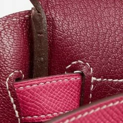 Hermes Rose Tyrien Epsom Leather Palladium Finish Birkin 30 Bag For Women -Deals Hermes Store luxury women hermes used handbags p658162 006