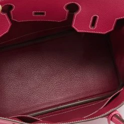 Hermes Rose Tyrien Epsom Leather Palladium Finish Birkin 30 Bag For Women -Deals Hermes Store luxury women hermes used handbags p658162 008