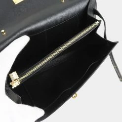 Hermes Black Epsom Leather Gold Hardware Kelly Long Bag For Women -Deals Hermes Store luxury women hermes used handbags p658537 003