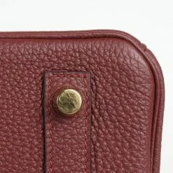 Hermes Rouge Ash Togo Leather Gold Hardware Birkin 30 Bag For Women -Deals Hermes Store luxury women hermes used handbags p658579 004