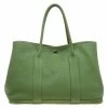 Hermes Green Pelouse Togo Leather Garden Party MM Tote For Women