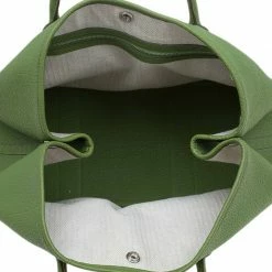 Hermes Green Pelouse Togo Leather Garden Party MM Tote For Women -Deals Hermes Store luxury women hermes used handbags p65882 015