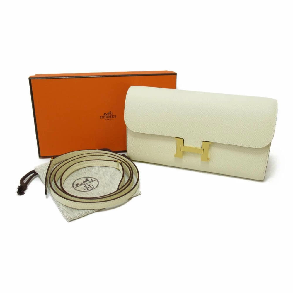 Hermes White Leather Constance Long To Go Shoulder Bag For Women 10 Hermes White Leather Constance Long To Go Shoulder Bag For Women - Image 8
