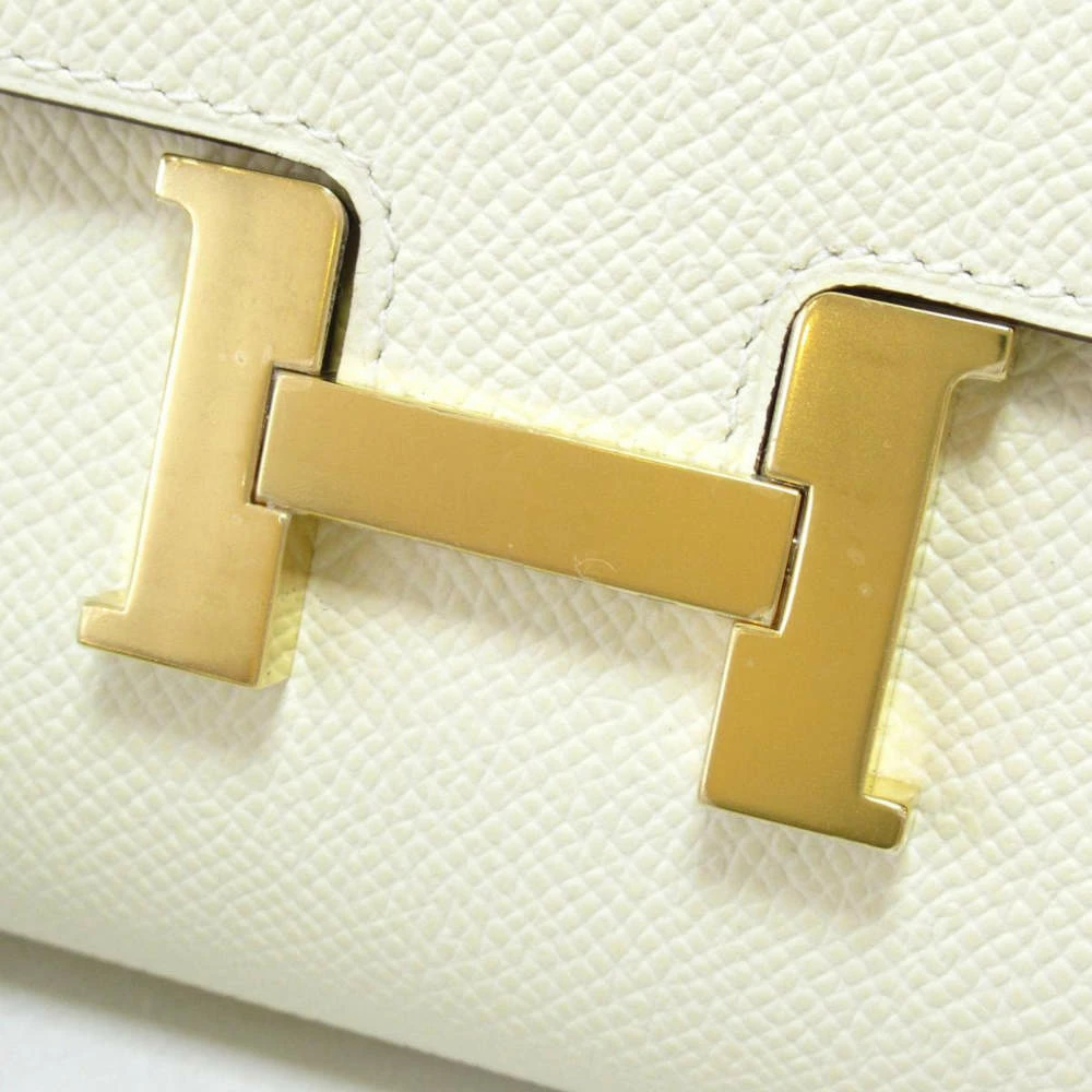 Hermes White Leather Constance Long To Go Shoulder Bag For Women 11 Hermes White Leather Constance Long To Go Shoulder Bag For Women - Image 9