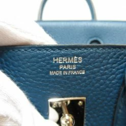 Hermes Blue Togo Leather Palladium Hardware Birkin 25 Bag For Women 17 Hermes Blue Togo Leather Palladium Hardware Birkin 25 Bag For Women -Deals Hermes Store luxury women hermes used handbags p658933 008