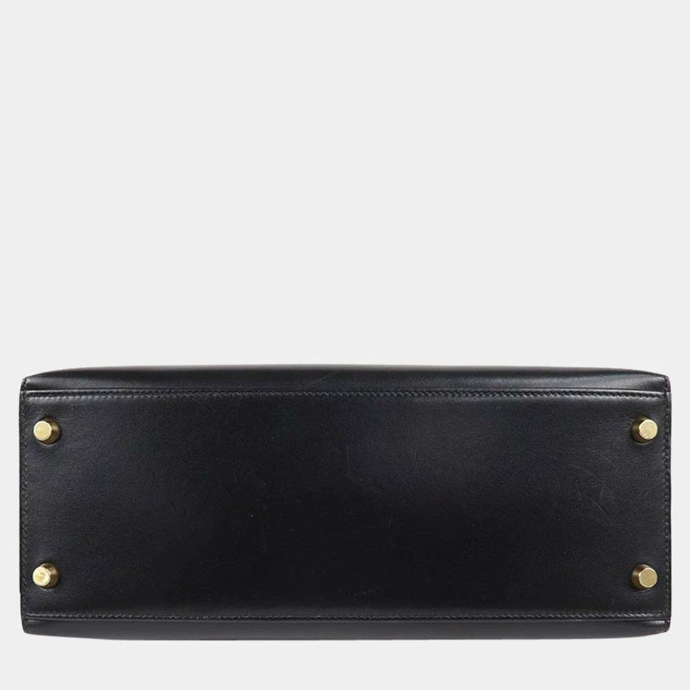 Hermes Black Box Calf Leather Gold Hardware Kelly 28 Bag For Women 5 Hermes Black Box Calf Leather Gold Hardware Kelly 28 Bag For Women - Image 3