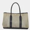 Hermes Gray/Black Garden Party PM For Women -Deals Hermes Store luxury women hermes used handbags p660225 003